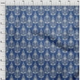 thumbnail image 4 of oneOone Rayon Medium Blue Fabric Block Fabric For Sewing Printed Craft Fabric By The Yard 56 Inch Wide-UU, 4 of 5