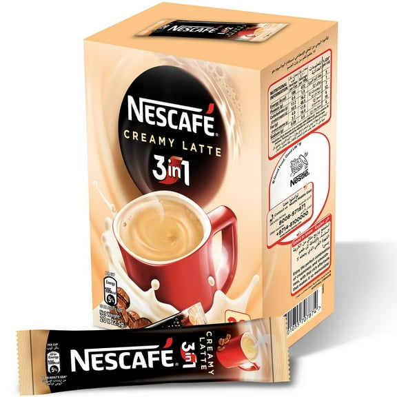 Nescafe 3in1 CREAMY LATTE coffee sticks -10- 1 box