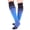 Stripe Blue, variant on 2 Pair of Women'S Knee-High Compression Socks Made of Multifunctional Nylon for Fitness, Sports, And Sleep
