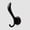 Matte Black, variant on Balin Designs Cove Wall Hook, Curved Metal Coat and Purse Hanger, Matte Black