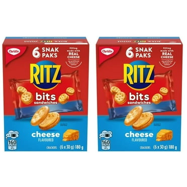 Ritz Bits Cheese Sandwich Cracker Snack Pack, 180g (2 Pack)