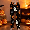 thumbnail image 2 of Satingcolo Halloween Pajama Pants for Men Printed Pajama Bottoms Drawstring Lounge Pants Sleepwear, 2 of 7