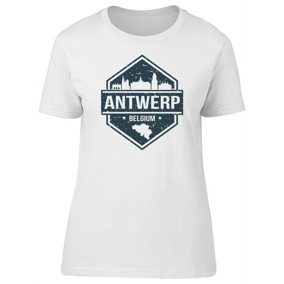Antwerp Belguim Travel Lovers T-Shirt Women -Image by Shutterstock, Female Large