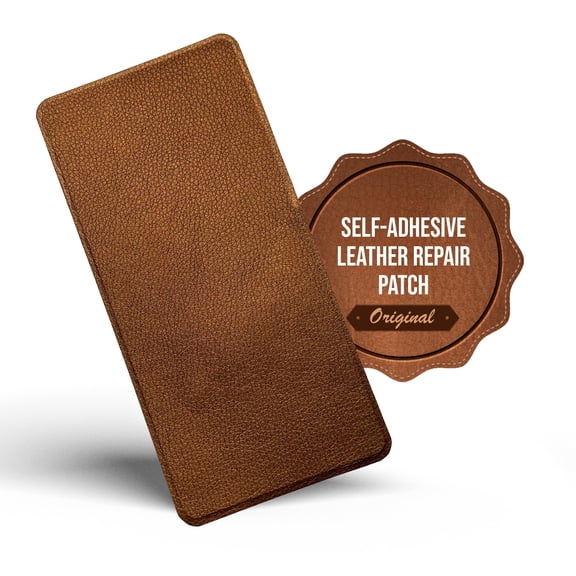 MastaPlasta Self-Adhesive Premium Leather Repair Patch - Bronze 8in x 4in (20 x 10 cm). Instant Upholstery Quality Patch for Sofas, Car Interiors, Bags, Jackets, Vinyl & More