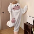 thumbnail image 3 of Kids Green Big Mouth Monster Onesie 𝐂𝐨𝐬𝐩𝐥𝐚𝐲 𝐂𝐨𝐬𝐭𝐮𝐦𝐞 | Funny silly design, ultra-soft cozy feel, Plush Cartoon Onesie,Home Loungewear Baggy, 3 of 9