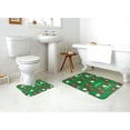 thumbnail image 4 of Yiaed Cute Santa Print Bathroom Mat Set 2 Pieces Mat Anti-Skid Pad Ultra Soft and Absorbent Bathroom Bath Mat Contour Bath Rugs for Toilet Base, 4 of 6