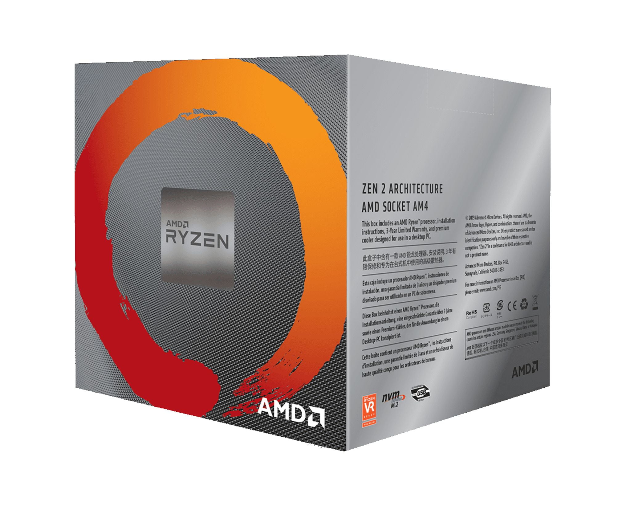 AMD Ryzen 7 3700X 8-Core, 16-Thread 4.4 GHz AM4 Processor 