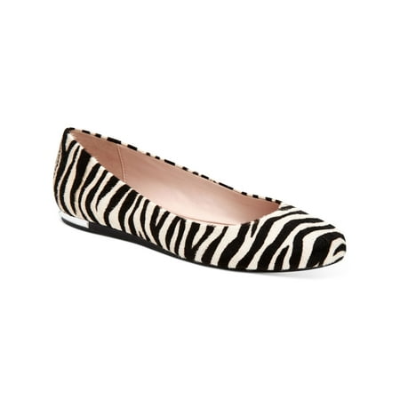 UPC 194060407364 product image for CALVIN KLEIN Womens Black Zebra Metallic Heel Accent Padded Kosi Round Toe Slip  | upcitemdb.com