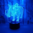 thumbnail image 2 of YSITIAN 3D Boar Night Light USB powered 7-color LED light, suitable for children's gift bedroom decoration YT-13860, 2 of 5