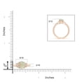 thumbnail image 6 of Angara Natural Opal Ring - Solitaire Oval Opal Ring for Women | October Birthstone Jewelry | 14K Rose Gold Opal Ring (Ring Size = 13), 6 of 10