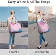 thumbnail image 5 of 22 Inch Oversized Travel Bag Lightweight Canvas Weekender Duffel with Multi Pockets, Colorful Pop Pattern, 5 of 5