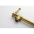 thumbnail image 4 of Izzovium Wall Mounted Pot Filler Faucet, Modern Brass Swing Arm with Two-Attachment Design, Brushed Gold Finish, 15.5in Length for Easy Stovetop Filling, 4 of 10