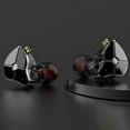 thumbnail image 4 of Bearachild Auriculares Auriculares Bluetooth compatibles Desmontables Con cable Intercambiables Tapones para los oídos Controlador profesional Electrónica Negro, 4 of 6