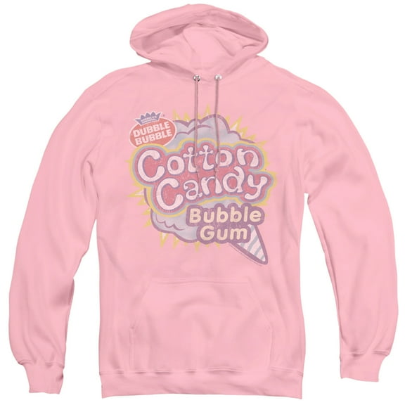 Dubble Bubble Cotton Candy Adult Pullover Hoodie Sweatshirt Pink