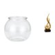 thumbnail image 1 of Acuario de escritorio,Pecera pequeña transparente,pecera,jarrón,mesa,Escultura abstracta de fuego,Estatua de arte abstracto,adorno decorativo para el hogar,Escultura de fuego, 1 of 8