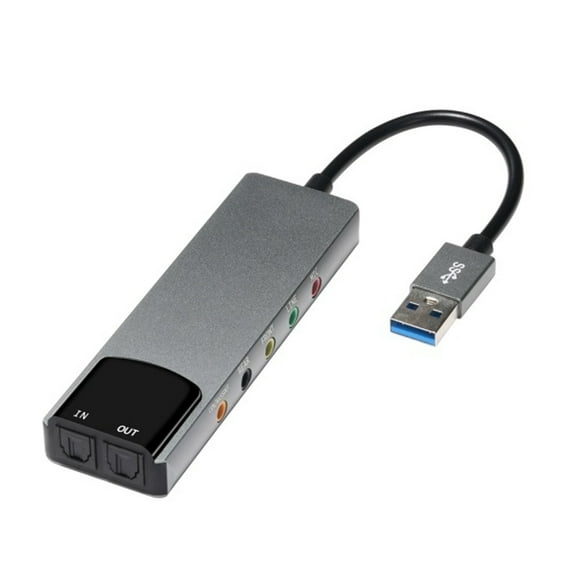 lanema USB Sound Sound Card with 5.1 Channel Sound Adapter for Home Theater and Gaming Setups