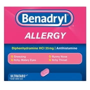 Benadryl Allergy Relief Ultratabs - 100 Ea, 3 Pack
