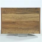 Demi Bonn Z-Shaped End Table, Wooden Sofa Side Table Nightstand for Hallway, Bedroom, Living Room, Brown