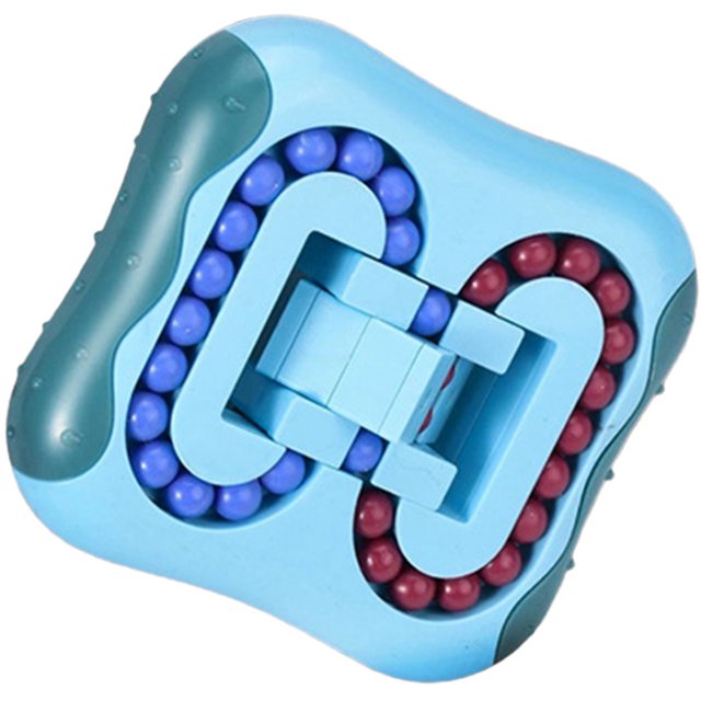 Magic Bean Toy Spinning: Double Sided Kids Puzzle Toy Preschool Educational Toy