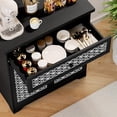 thumbnail image 5 of TOYTEXX Buffet Sideboard Cabinet with Drawer & Patterned Doors for Kitchen or Living Room –Black, 5 of 5