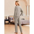 thumbnail image 4 of Avidlove Women Pajama Sets Long Sleeve Pjs Soft Pullover Top and Pants Loungewear Cozy Lounge Set with Pockets, 4 of 7