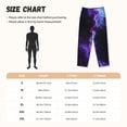 thumbnail image 3 of Fotbe Purple And Blue Nebula Pantalones de Pijama para Mujer, Pantalones de Dormir, Pantalones Pj con Cordón y Bolsillos-3X-Large, 3 of 6