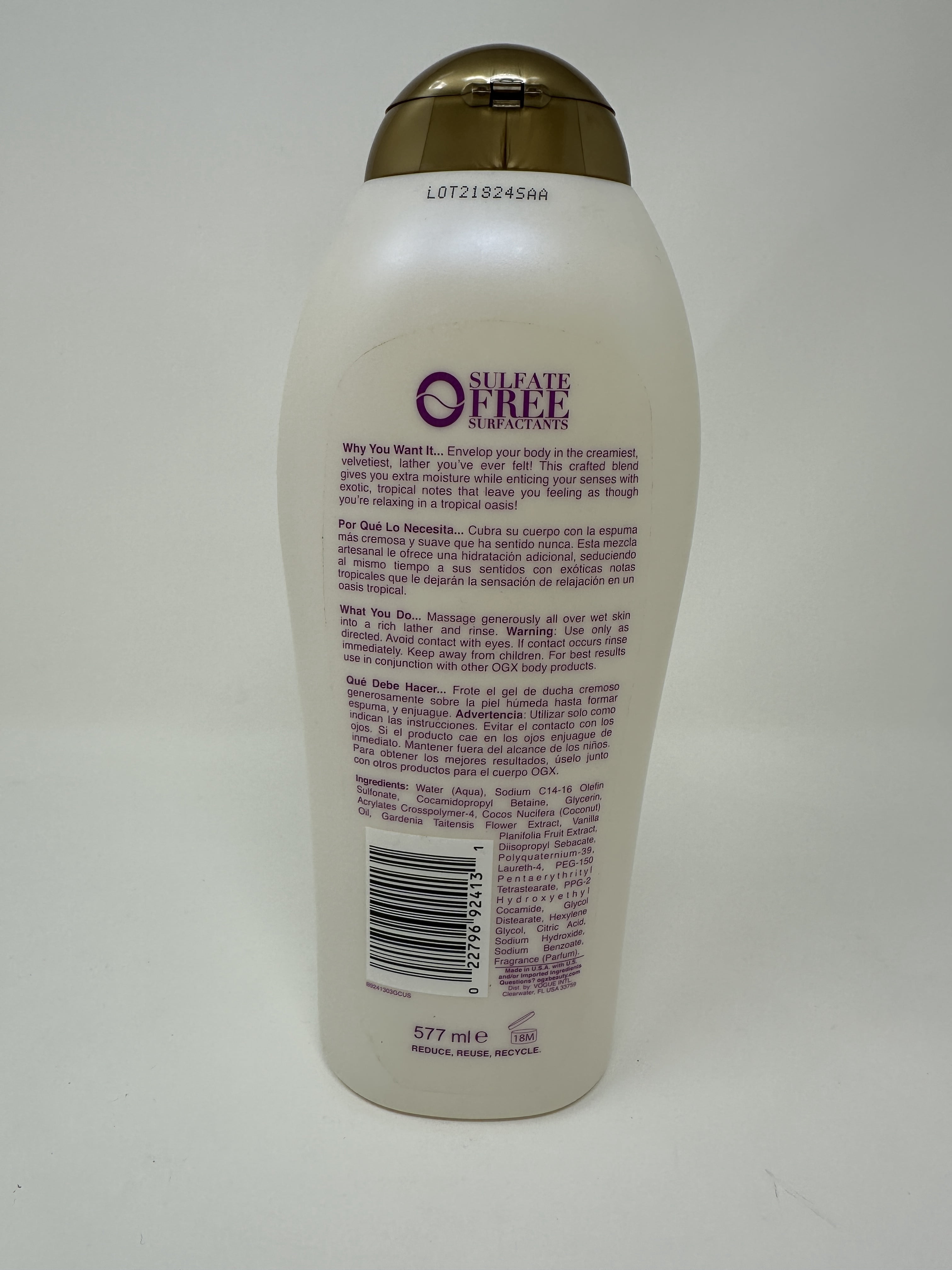 6 Pack - Extra Creamy + Coconut Miracle Oil Ultra Moisture Body Wash 19.5 oz