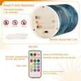 thumbnail image 4 of 2 PCS LED Flicker Flameless Candle with Remote Control Realistic 3D Wick LED Window Decoration Candle Set for Wedding Table Home Decor Favors Gold and Teal Butterflies, 4 of 7