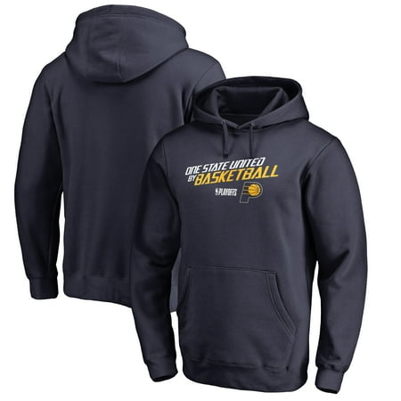 Men's Fanatics Branded Navy Indiana Pacers 2018 NBA Playoffs Slogan Pullover Hoodie