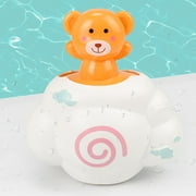 Xolikefi Cute Animal Bath Toys Spray Rain Cloud Plastic Water Game Shower Squirt for Kids