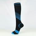 thumbnail image 1 of Compression Socks Color Strip Compression Socks Men And Women Elastic Socks, 1 of 3