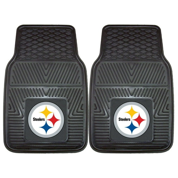 FanMats NFL Pittsburgh Steelers Vinyl Car Mat - Set of 2