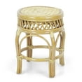 thumbnail image 4 of Ginger Handmade Rattan Wicker Stool Fully Assembled Natural, 4 of 5
