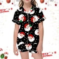 thumbnail image 2 of WEAIXIMIUNG Ensemble de Pyjama Décontracté pour Enfants Imprimé Col Boutonné Manches Courtes Shorts 8-9 Ans, 2 of 4