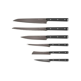 Hampton Forge Tomodachi 6 Piece Kitchen Knife Cutlery Set Copper