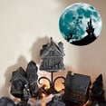 thumbnail image 2 of Halloween Sticker Self-adhesive Fluorescent Decal PVC Window Wall Luminous Halloween 3D Luminous Moon Party Decoration, Type 1, 2 of 7