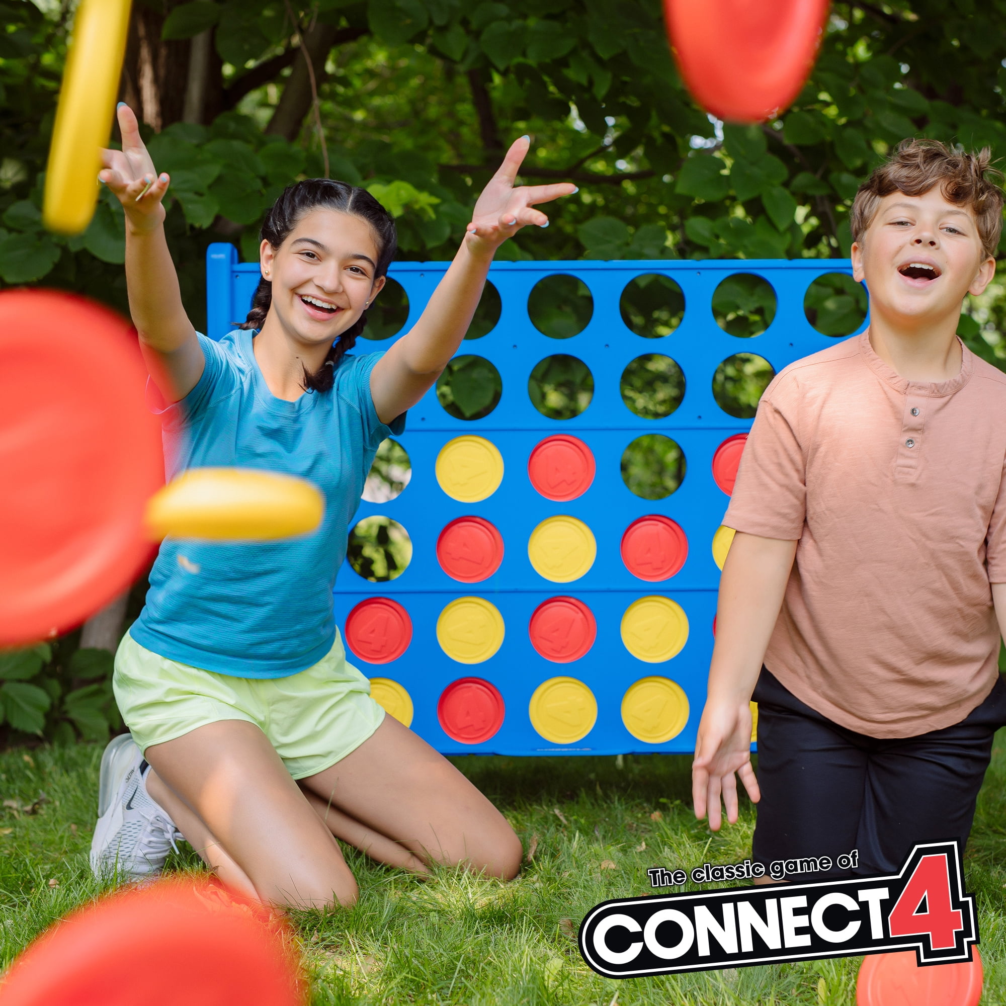 Giant Connect 4 Outdoor Lawn Game, Molded, 4FT