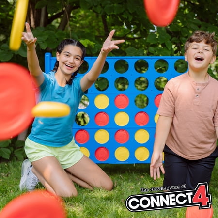 Giant Connect 4 Outdoor Lawn Game, Molded, 4FT