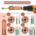 thumbnail image 2 of 4 Piezas de Herramientas para Torcer Cables, Pelacables y Torcedores, Herramienta para Pelar Cables de 3/4/5 Vías para Taladrar, Pelar y Torcer, 2 of 5