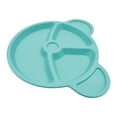 thumbnail image 4 of Mainstays Plastic Aquarelle Blue 3 Compartments Bear Shaped Kids Divider Plate, 1 Piece, 4 of 6