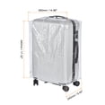 thumbnail image 2 of Uxcell 20 Inch Universal Luggage Protector, Portable Clear Dust Cover, Transparent, 2 of 6