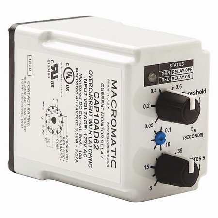 Macromatic Current Sensing Relay SPDT Form 120VAC CAP10AD62 price history on PriceWatchPro