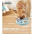 thumbnail image 4 of Juguetes educativos para perros, dispositivo de terapia interactiva, comedero lento para perros, mejora del coeficiente intelectual canino, juego de entrenamiento para perros (azul), 4 of 5