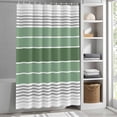 thumbnail image 5 of Sage Green Gradient Stripe Shower Curtain for Bathroom, Abstract Geometric Minimalist Art Waterproof Shower Curtains Washable Quick Dry with Hooks Bathtub Curtains 36x72IN, 5 of 9