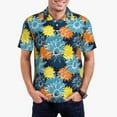 thumbnail image 3 of Rocae Sunflowers for Men's Short Sleeve Polo Shirt, Quick Drying Performance Moisture Wicking Sports Men's Golf Shirt X-Large, 3 of 9