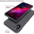 thumbnail image 6 of T-Mobile REVVL 4 Case, Clear Transparent Bumper Shockproof Hybrid Protective Cover (Black), 6 of 6
