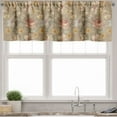 thumbnail image 3 of Ambesonne Floral Valance & Curtain, Garden Theme Hibiscus Sketch, 55"x24", Tan Pale Yellow Rose, 3 of 7