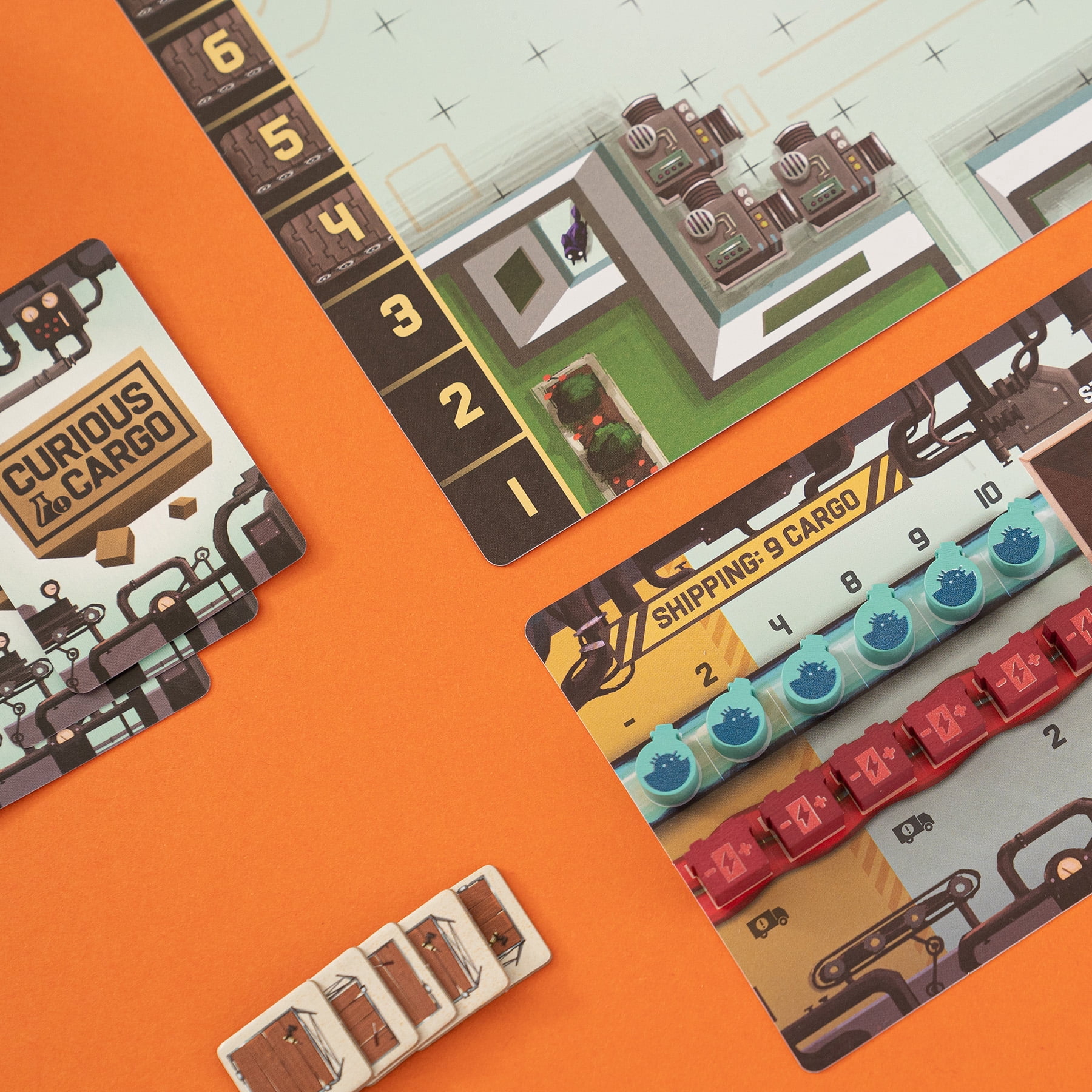 Capstone Games: Curious Cargo - Strategy Board Game, 2 Players, Ages 14+, 30 to 60 Min Game Play