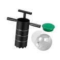 thumbnail image 4 of Golf Digger Cortador de Hoyos Portátil con Copa Y Mango Desmontable Acero Carbono Resistente para Jardín Práctica en Casa Entrenamiento Profesional Ad Tres agujeros de 6 pulgadas, 4 of 8