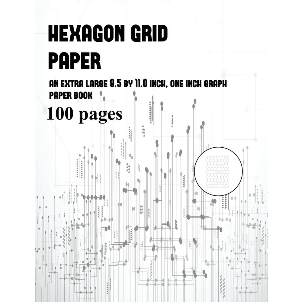 Hexagon grid paper hexagon grid paper an extra large 8 5 by 11 0 